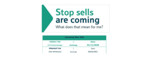 Stop sells are coming. What does it mean for me?